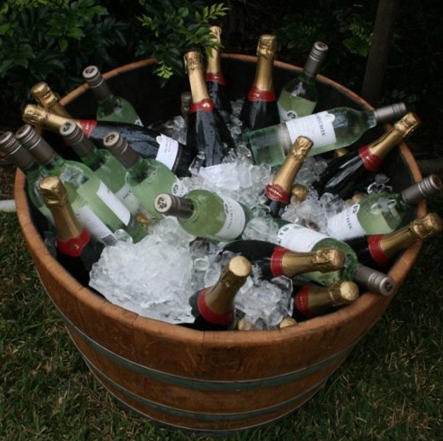 Half Wine Barrel — Sunshine Coast wedding hire