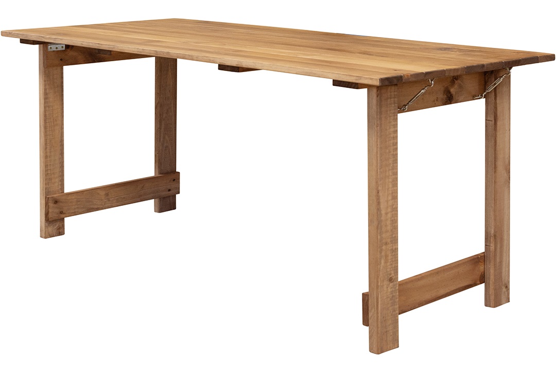 Rustic Trestle Table — Sunshine Coast wedding hire